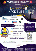 Hack Elite 2023 Hackathon Poster